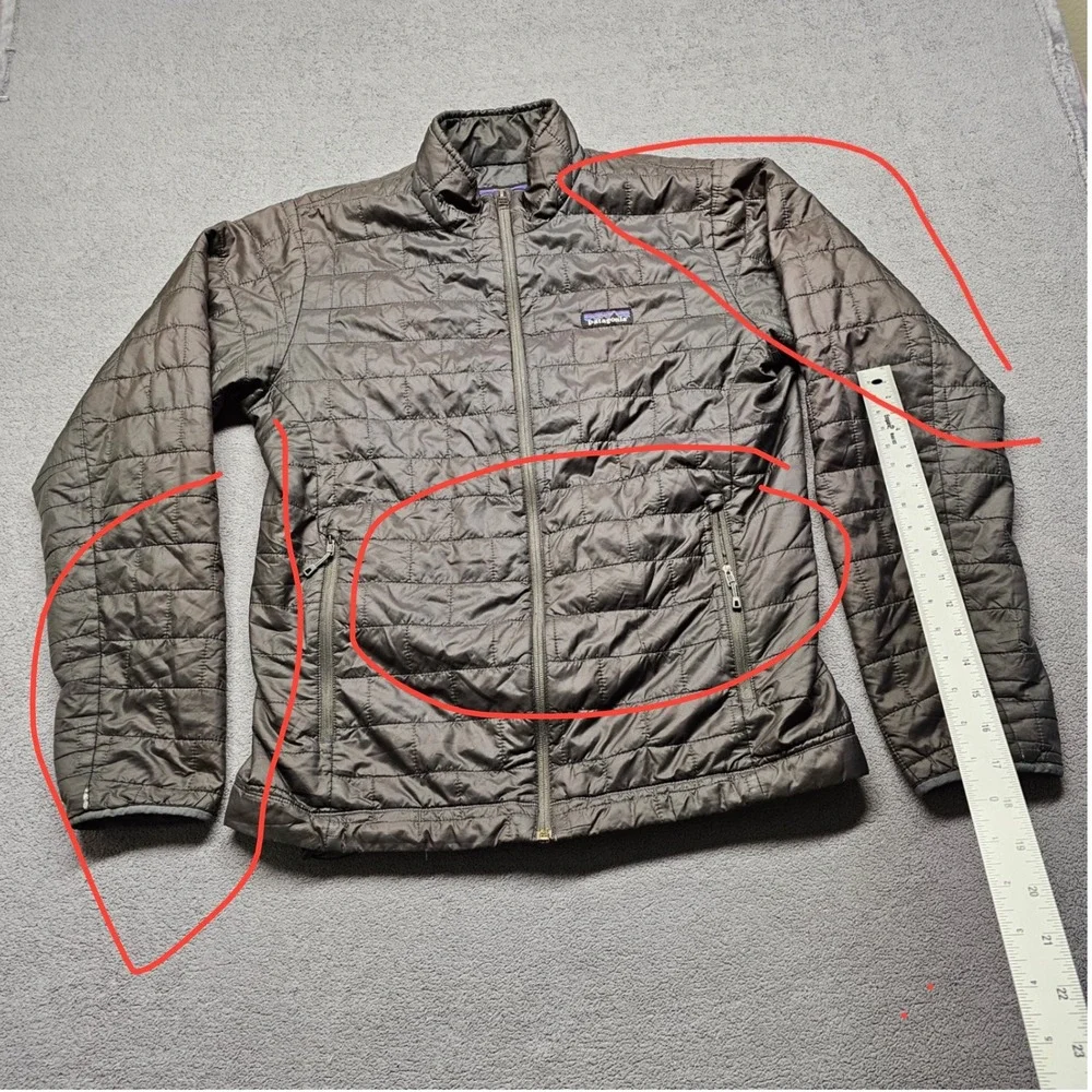 Patagonia Mens Nano Puff Jacket Forge Grey 84212 FA18 PrimaLoft Puffer Size M